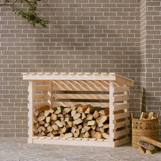 vidaXL Firewood Rack 108 x 73 x 79 cm Solid Pine Wood