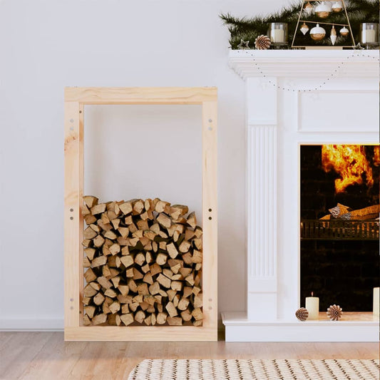 vidaXL Firewood Rack 60x25x100 cm Solid Pine Wood
