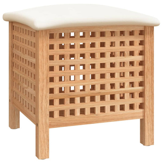 vidaXL Bathroom Stool 48 x 47.5 x 52 cm Solid Walnut Wood
