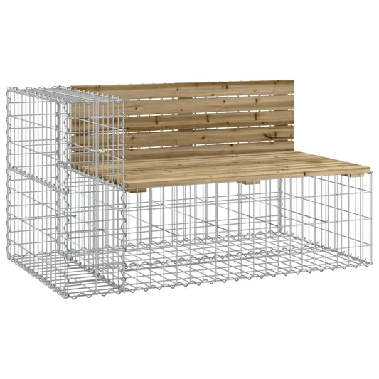 vidaXL Garden Bench Wire Box 122x71x65.5 cm Impregnated Pine Wood