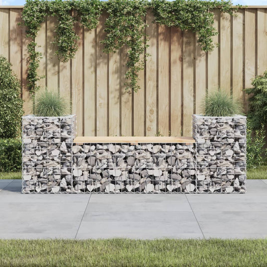 vidaXL Garden Bench Wire Box 184x41x60.5 cm Solid Pine Wood