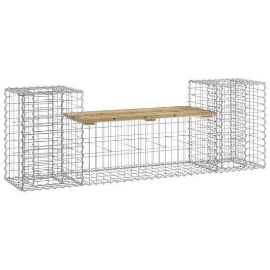 vidaXL Garden Bench Wire Box 183x41x60.5 cm Impregnated Pine Wood