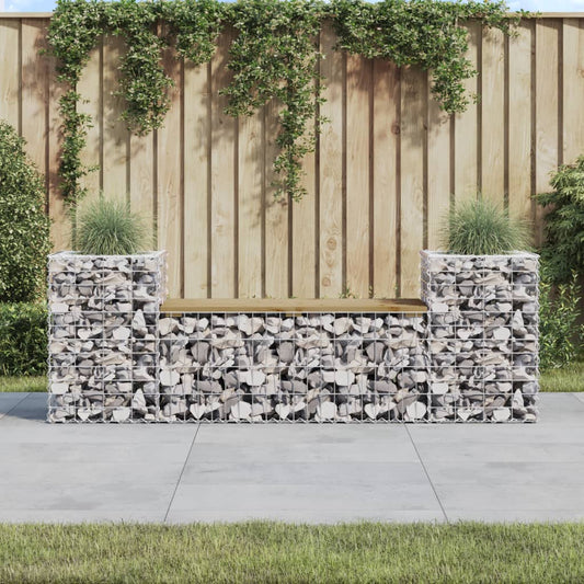 vidaXL Garden Bench Wire Box 183x41x60.5 cm Impregnated Pine Wood