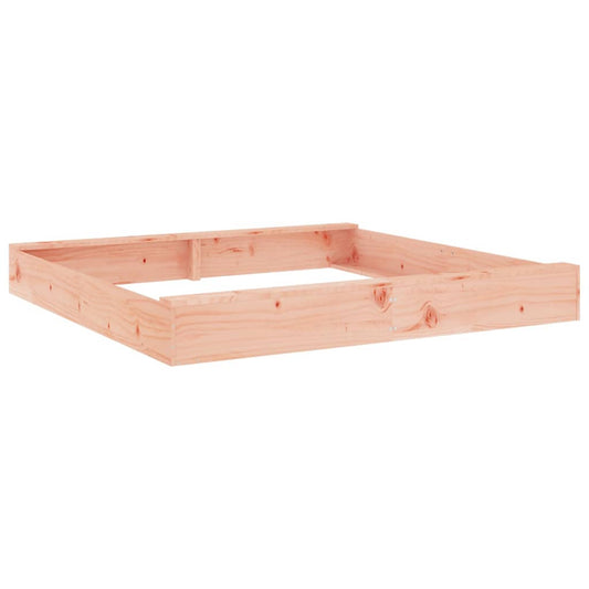 vidaXL Sandbox with Seats Square Solid Plywood